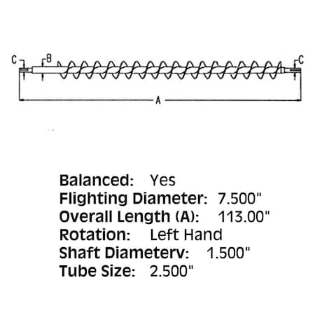 Aftermarket Tank Cross Front Auger Fits 7720 7721 AH98212 AH98212A COH600036 LAJA7720 A-AH98212-AI